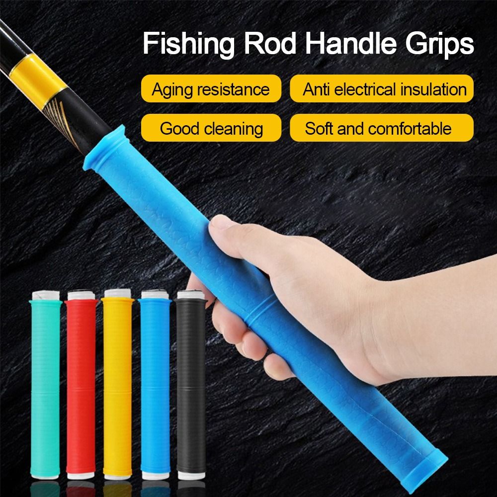 Fishing Rod Case - Silikon-Angelruten-Griffummantelung Rutschfester Universeller Handgriff Multifunktionale Austauschbare