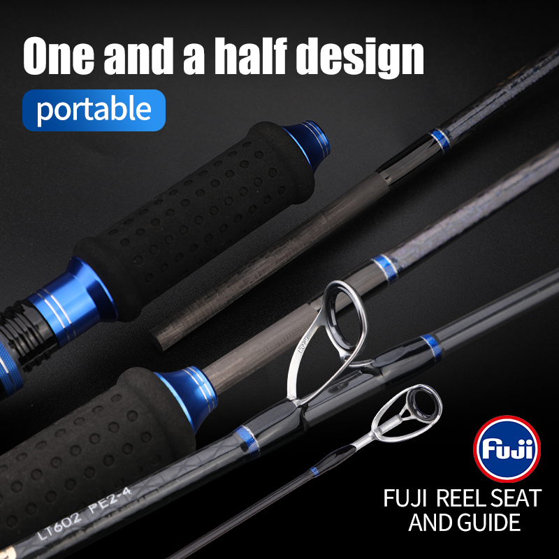 Fishing Rod Surf - ROLLFISH Premium 2-teilige schnelle Jigging-Rute aus